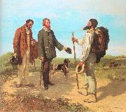 Courbet, Gustave The Meeting (Bonjour, Monsieur Courbet) china oil painting artist